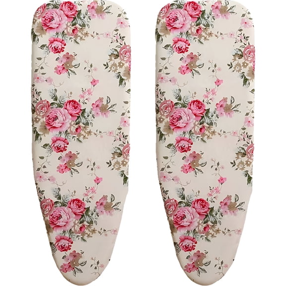 AUQ 2026 New 2Pcs Ironing Board Cover and Pad,Thickened Cotton Iron Board Cover with Padding,Replaceable Ironing Cover Ironing Board Cover,47*15In