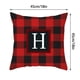 thumbnail image 3 of RKSTN christmas pillow covers Twenty Six Letters Christmas Pillowcase Peach Skin Print Cushion Cover Plaid Cushion Pillowcase, 3 of 3