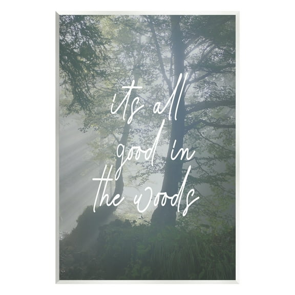 Stupell Industries All Good In Woods Landscape Painting Unframed Art Print Wall Art, 10 x 15