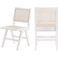 thumbnail image 1 of Meridian Furniture Chaise de Salle à Manger Mid-Century Preston, Blanc (Ensemble de 2), 1 of 8