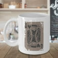 thumbnail image 3 of Vintage Distressed King Of Hearts Playing Cards Themed Coffee & Tea Gift Mug For Card Tricks Magician, Magic Trick Fan, Magical Illusion Lover, Card Game Lovers, Illusionist & Street Magicians (15oz), 3 of 4