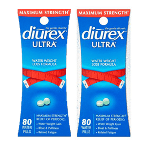 (2 Pack) Diurex Ultra Water Weight Loss Formula Water Pills for Reducing Bloating & Swelling, 80