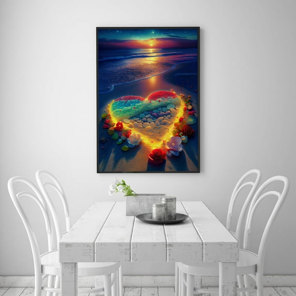 MXJSUA DIY Diamond Painting Kit - Savannah Lion 5D Round Drill, 12x16 Inch, Wall Art For Adults