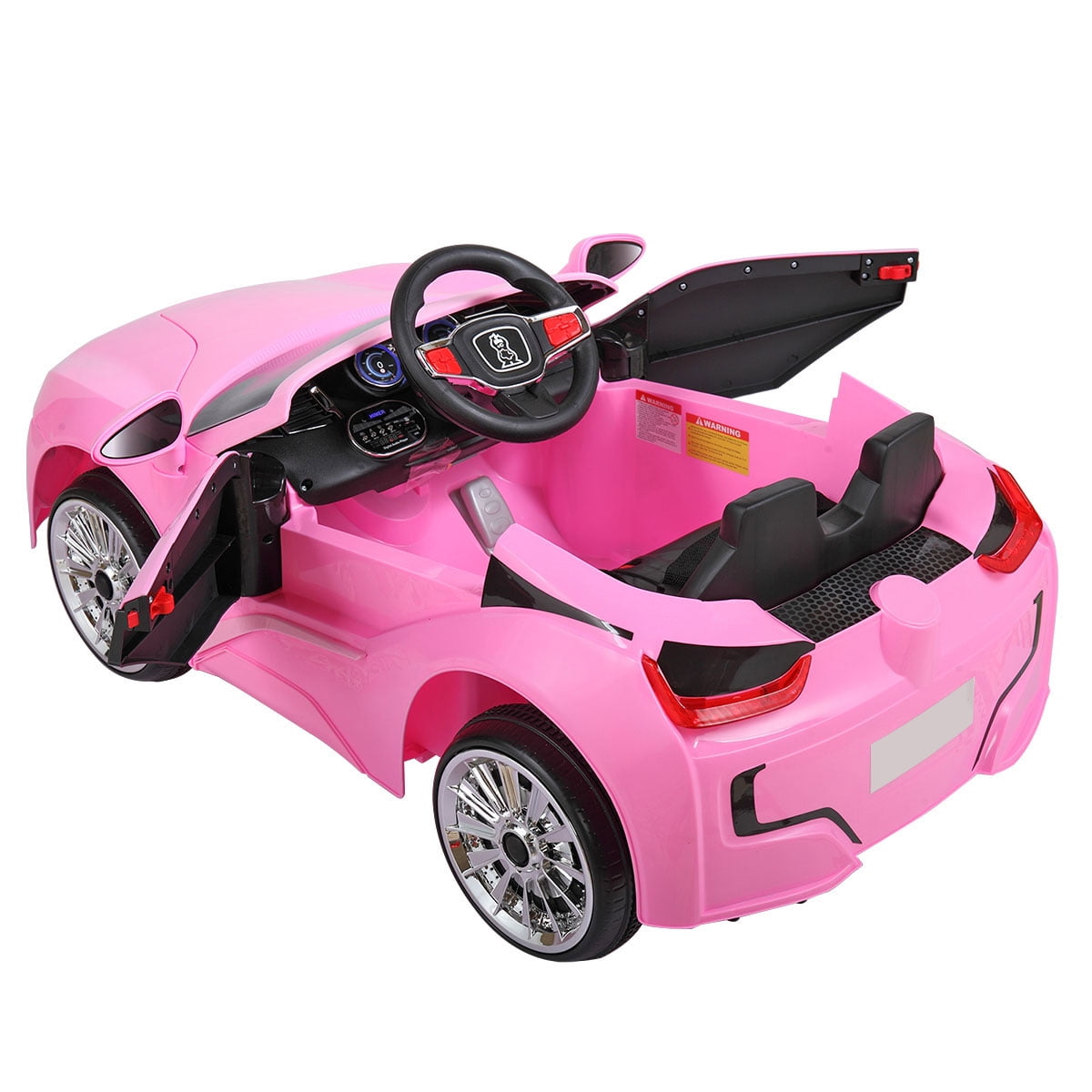 Kepooman 6V Kids Ride On Car w/ Remote Control, USB, MP3, LED Light, Pink Kepooman 6V Kids Ride On Car w/ Remote Control, USB, MP3, LED Light, Pink
