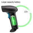 thumbnail image 3 of Neinkie Lecteur de Codes-Barres Sans Fil Rechargeable Haute Précision Poignée en ABS, 3 of 9