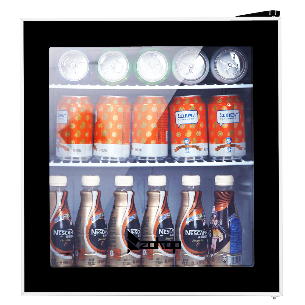 ZOKOP Portable Beverage Fridge Cooler 1.6Cu.Ft/46L with 3 Tiers of