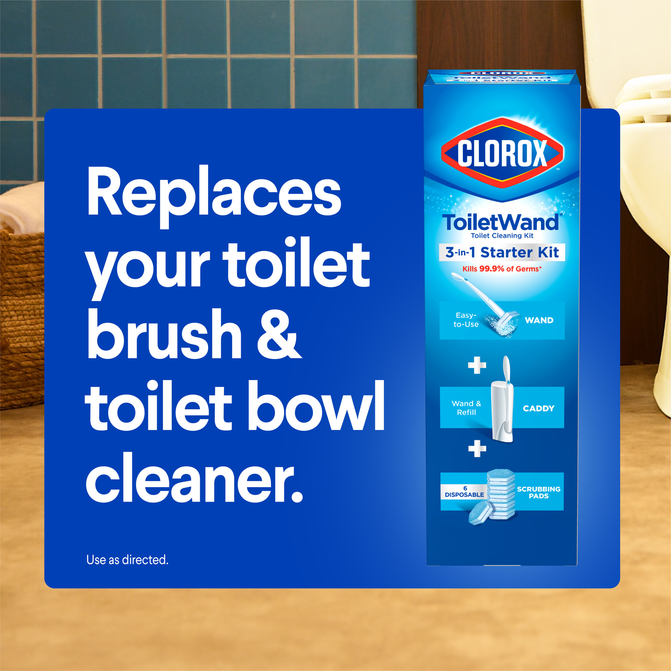 Clorox ToiletWand Refills, Disinfecting Scrubbing Pads, 10 Count photo 8