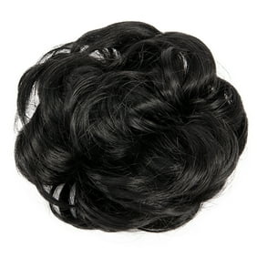 Light Brown Synthetic Clip In Messy Hair Bun Chignon Donut