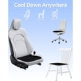thumbnail image 6 of Cooling Gel Car Seat Cushion for Long Driving, Breathable Ventilated Auto Pad Keep You Cool for Hot Weather Rides, Soft Relief Comfort Cover, Non-Slip Bottom Universal Fit for Most Vehicles (Black), 6 of 7
