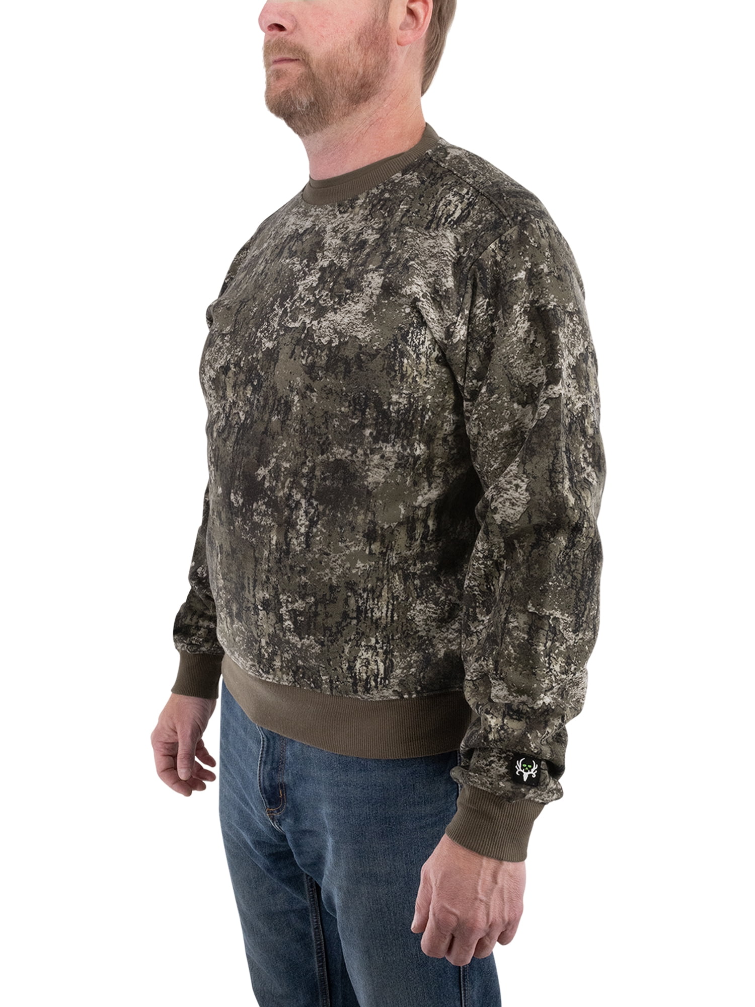 Bone Collector Camo CVC Crew Sweatshirt, S-3XL