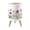 Color 1, variant on Small Trash Can with Lid Wildflowers green wild plants butterfly floral seamless colorful 1.8 Gallon Dog Proof Trash Can Round Garbage Can Waste Bin Wastebasket for Bathroom Bedroom Living Room