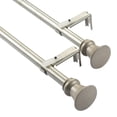 thumbnail image 6 of Deco Window 48" To 84" Adjustable Curtain Rod with Finial & Bracket Set - Nickel, 5/8 Inch Diameter, 6 of 7