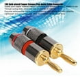 thumbnail image 3 of LHCER 24K Gold-plated Pure Copper Banana Head Plug Audio Speaker Cable Connector,Banana Plug, Audio Cable Head, 3 of 8