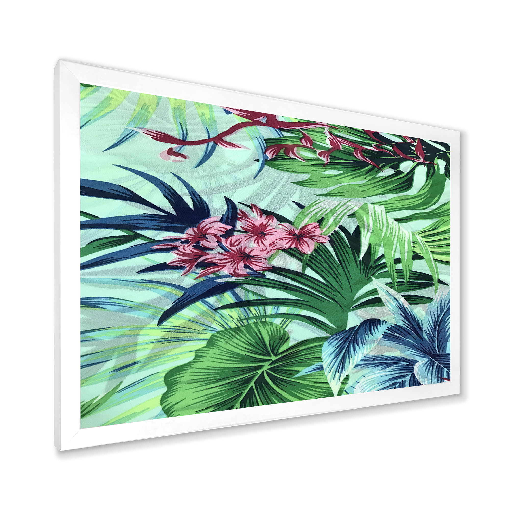 Designart 'VIntage Tropical Flowers VI' Traditional Framed Art Print