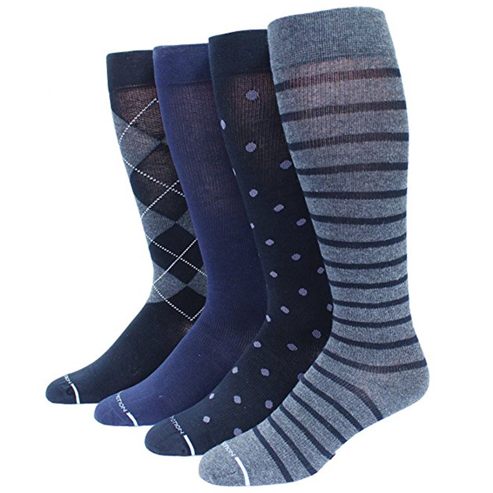 4 Pairs Pack Athletic Therapeutic Graduated Compression Men's Support