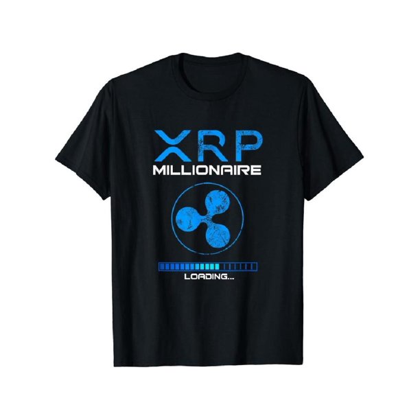 Cryptocurrency MiLLioNaiRe HoDL Loading Ripple Token T-shirt