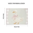 thumbnail image 3 of Patifu Nursery Goose Wall Art Girl Coquette Canvas Wall Decor Baby Room Wall Art Pink Bow Pictures Vintage Prints Duck Gingham Girl Nursery Painting for Bedroom Living Room  16x12in, 3 of 6
