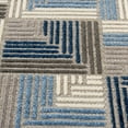 thumbnail image 5 of Loomaknoti Fontana Haldis 9' x 12' Geometric Indoor/Outdoor Area Rug , Gray/Blue, 5 of 7