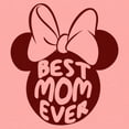 thumbnail image 2 of Junior's Minnie Mouse Best Mom Ever Classic Silhouette Sweatshirt Desert Pink Large, 2 of 2