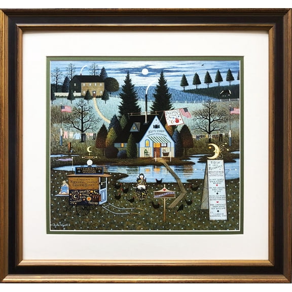 Charles Wysocki "Know It All" New CUSTOM FRAMED Art Generic