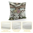 thumbnail image 4 of PHYHOO Easter Decorative Throw Pillow Covers, Faith This Home All Who Enter Outdoor Home Decor, Oh Come Let Him Couch Cushion Case White, 4 of 5