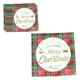 thumbnail image 2 of Servilletas de papel para árbol de Navidad Cuadros rojos | Vajilla desechable para decoraciones de fiestas de Navidad | Diseño festivo multicolor de copos de nieve | 20 Count | 6,7x6,7 pulgadas, 2 of 6