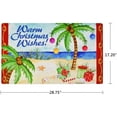 thumbnail image 6 of Christmas Welcome Doormat Front Door Mat, Rubber Back Non Slip Door Mat Entrance Rug Shoe Scraper 17.2" x 28.75", Low-Profile Printing Mat for Entry, Garage, Patio, High Traffic Areas (Blue Warm), 6 of 7