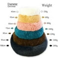 thumbnail image 7 of 40-100cm Round Cat Bed Pet Bed Kennel Non-Slip Winter Warm Dog Kennel Sleeping Long Plush Soft Puppy Cushion Mat Cat Supplies (Blue,40x40cm), 7 of 7