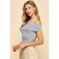 thumbnail image 2 of Off Shoulder Ribbed Top, 2 of 4