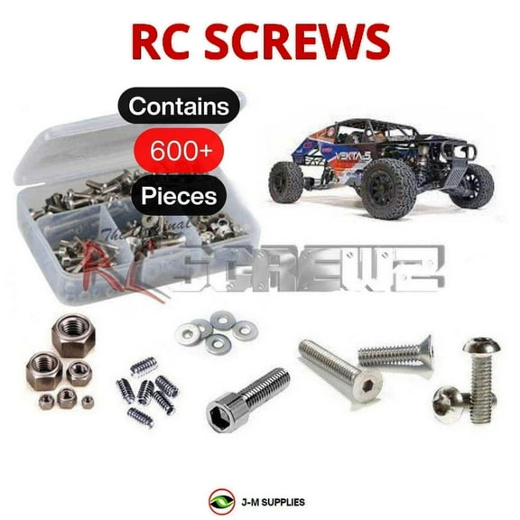 RCScrewZ Stainless Screw Kit kra001 for Kraken Vekta 5 Buggy 1/5th 4WD (#KV7701/KV7702) RC | SET