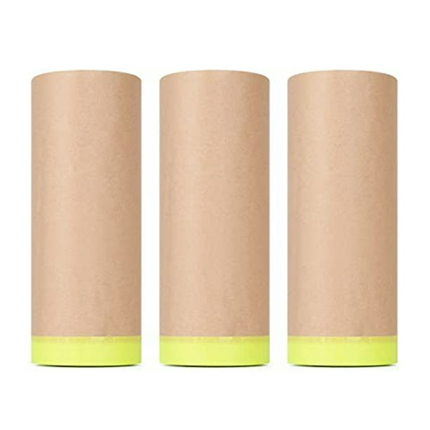 3Piece Set,Pre Masking Paper Protection Covering Cloth Tape for