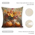 thumbnail image 4 of Flowers, pumpkinslinen throw pillowcase decoration pillowcase gifting preferred 20x20 inch cushion cover 4 sets sofa pillowcase sofa bedroom living room car, 4 of 8