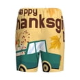 thumbnail image 2 of Lsque Happy Thanksgiving Day Mens Sleep Pajama Shorts,Short Pajama Pants, Cotton Ultra-Soft Knit-3X-Large, 2 of 9