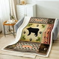 thumbnail image 2 of Woodland Bear Throw Blanket Retro Lake Paddle Fleece Blanket,Pine Trees Pinecone Farmhouse Blanket 40"x50" Wildlife Elk Deer Blanket,Southwest Style Designs Rustic Decor, 2 of 6