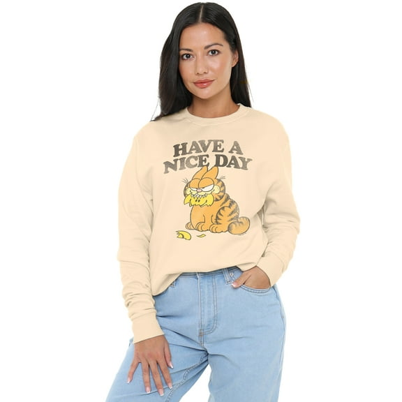 Garfield Have A Nice Day Women's Crew Sweatshirt