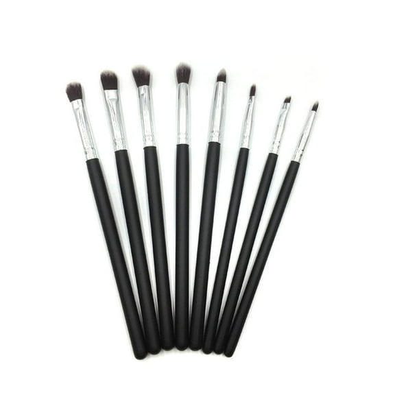 8-Piece Professional Makeup Brush Set – Complete Eyeshadow, Eyeliner, Blending & Detailing Kit for Cosmetic Mastery TIKA
