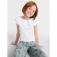 thumbnail image 3 of Wonder Nation Girls Boat Neck Top with Short Sleeves, Sizes 4-18 & Plus, 3 of 6