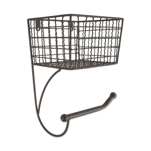 DII Rustic Farmhouse Bathroom Decor, Metal Storage, Toilet Paper Holder, Rustic