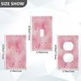 thumbnail image 2 of Light Switch Cover Switch Plate Outlet Cover Plug Cover for Electrical Toggle Switch Pink Background with Hearts, 2 of 6