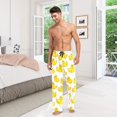 thumbnail image 6 of FORMRS Mens Pajama Pants with Pockets Cotton Sleepwear Lounge Bottoms Sizes S-2XL, Yellow Rubber Ducks, 6 of 7