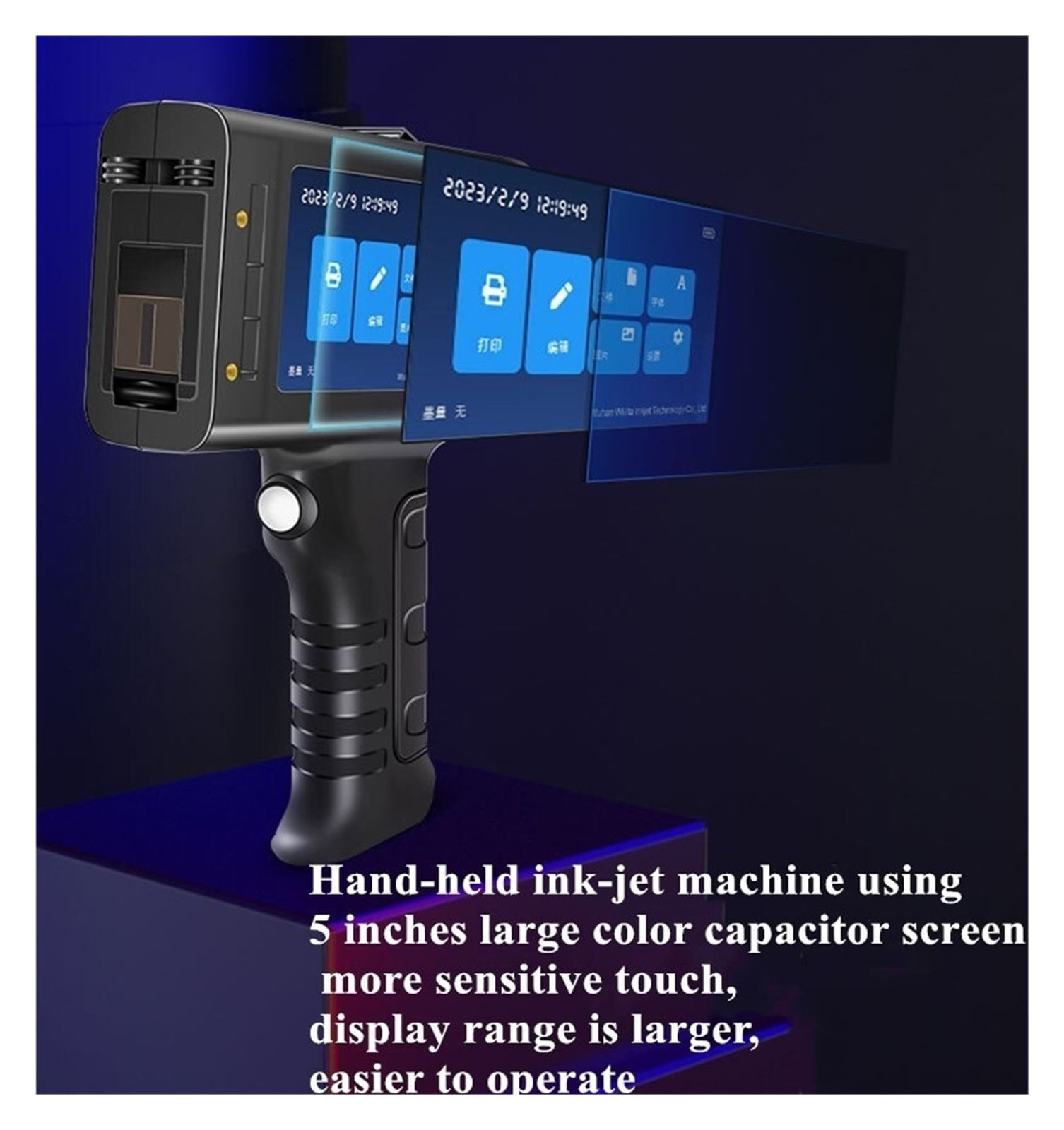 12.7mm Online Variable Batch Code Numbering Label Portable Handheld Printer, Smart Thermal Inkjet Printer ,Versatile Surface Compatibility