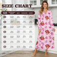 thumbnail image 7 of Xoenoiee Highland Cattle Heart Love Print Women Long Nightgown Sleepwear Warm Loungewear House Dress Valentine's Day Soft Long Sleeve Nightshirt Moomoo Dresses, Size 3XL, 7 of 7