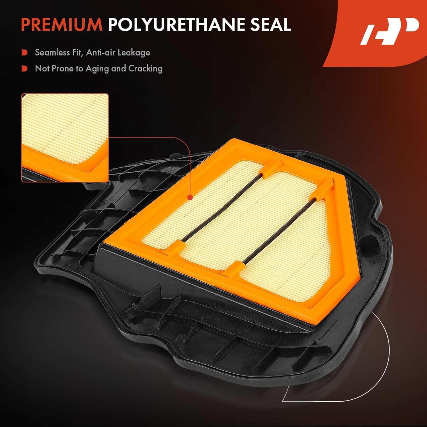 A-Premium 2-PC Engine Air Filter Compatible with BMW X5, 550i, 550i GT, 550i xDrive, 550i GT xDrive, 750i, 750i xDrive, 750Li, 750Li xDrive, X6, 650i, 650i xDrive, 650i xDrive Gran Coupe, Alpina B7