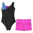 thumbnail image 4 of YONGHS Gymnastics Leotards for Girls Sparkle Two-piece Tumbling Outfits Sports Swimming Tracksuit Rainbow Heart 10, 4 of 7