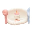 thumbnail image 1 of Lipstore Coaster Decorative Placemat Table Mat Washable Versatile Edge Filled with Happy Birthday, 1 of 8