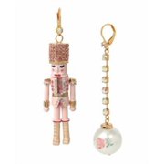 Betsey Johnson Nutcracker Mismatch Earrings