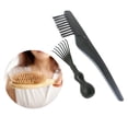thumbnail image 3 of de de rastrillo removedor de herramientas de limpieza de cepillo de cabellero portátil de 2 piezas, fácil de llevar, herramienta empotrada Colcomx  Cepillo desenredante de cabello para mujer, 3 of 8