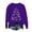 Purple, variant on Nmnitkp Sweatshirt For Women Merry Christmas Xmas Buffalo Plaid Tree Tops Color Block Snowflake Print Long Sleeve Shirt Green,M