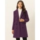 thumbnail image 2 of Abrigo De TrincheGabardiDoble HileDe Botones SolaCon Muescas PaMujer Morado Oscuro L, 2 of 6