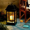 22" Solar Powered Candle Lantern